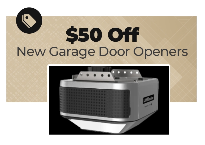 $50 off Garage Door Openers