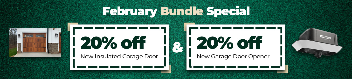 20% off New Insulated Garage Door and New Garage Door Opener